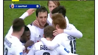 Волынь - Заря - 1:0. Гол: Вячеслав Шарпар (32')