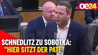 Schnedlitz zu Sobotka: "Hier sitzt der Pate"