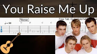 You Raise Me Up - Guitar Solo Tab Easy