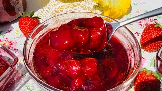 Найкраще густе полуничне варення🍓Зберігає колір🍓Всім смакує🍓Без загусників Strawberry Jam