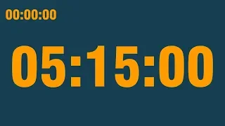 5 hour 15 minute timer (with end alarm, time elapsed and progress bar)