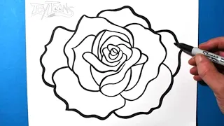 How to Draw a Rose | Easy Drawing for Kids and Beginners