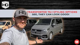 VW Transporter T6.1 Styling options, spoilers & splitters. See they can look good | Transporter HQ