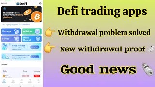 defi trading apps withdrawal problem solved | new withdrawal proof 🧾l