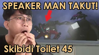 EPIC! Pertarungan Titan Tv Man vs Titan Speaker Man Terlalu Seru! Reactin Skibidi Toilet 45