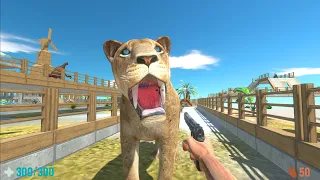 FPS Avatar with all weapons to save his wife In the ice age - Animal Revolt Battle Simulator