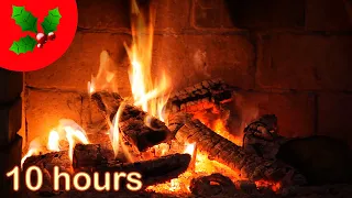 ✰ 10 HOURS ✰ Christmas FIREPLACE ✰ NO ADS ✰ PIANO Christmas Carols ♫ Christmas Music Instrumental