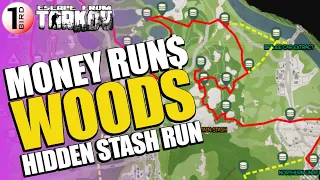 MONEY RUNS | BEST WOODS STASH RUN | Find out the SAFEST ROUTE with loot pics & values tracked