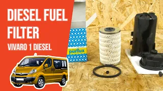 How to replace the diesel fuel filter Vivaro mk1 1.9 CDTI ⛽