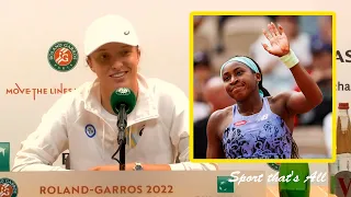 Iga Swiatek "I'm happy for Coco Gauff" | Roland Garros 2022
