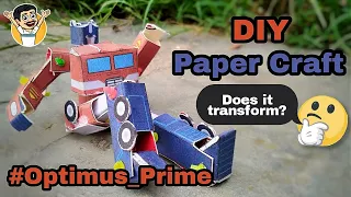 DIY | Paper Craft | Optimus Prime | Transformers | Does it transform?