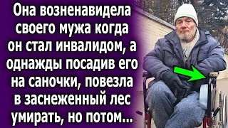 Однажды посадив его на саночки, повезла в заснеженный лес, а позже...