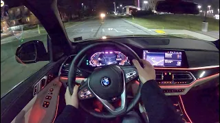 2020 BMW X5 xDrive40i - POV Night Drive (Binaural Audio)