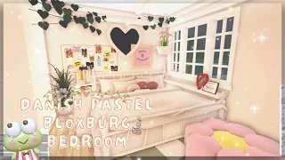 Danish Pastel Aesthetic Bedroom 🌷🍡🎀 || Bloxburg Speedbuild || junique