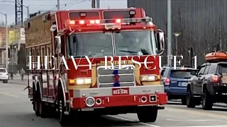 [SEATTLE HEAVY RESCUE RESPONSE]-Seattle Fire Department Rescue 1, Aid 14, Battalion 6, Safety 2!