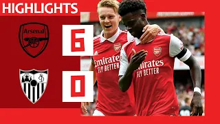 Arsenal Vs Sevilla 6 0  l All Goals and Highlights l 2022 HD