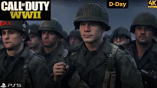 Call Of Duty: WWII | EP.1 (D-Day) | 4K | PS5 *No Commentary*