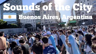 Millions Storm the Streets of Buenos Aires Argentina After Messi's Historic World Cup Win!