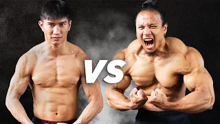 Muay Thai World Champion vs. Bodybuilder | Do Muscles Matter?
