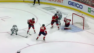 Alex Barabanov scores vs Panthers and Bobrovsky (9 feb 2023)