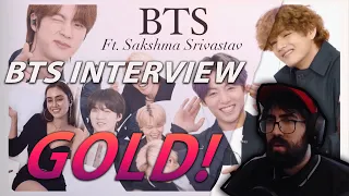 This is an interview!!! - BTS ft. Sakshma Srivastav | Indian Interview | Reaction