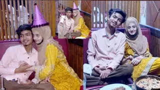 Dua zahra celebrating birthday with her husband zaheer🎂🎂 #duazahra#dua#viral