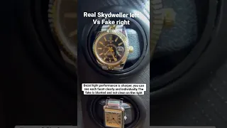 Real Vs fake Rolex SkyDweller