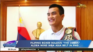 Filipino boxer Roldan “The Cobra” Aldea wins WBA Asia Belt in PNG