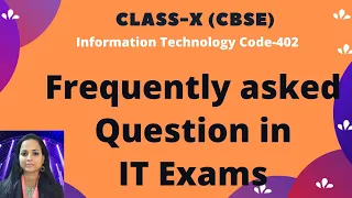Frequently asked questions  Important questions  class 10  IT   402