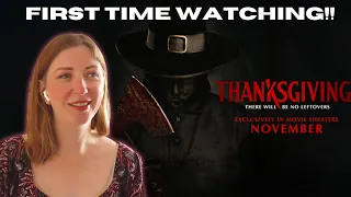 Thanksgiving | Official Trailer Reaction | First time watching