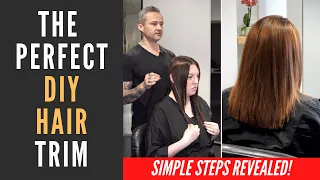How To Trim Long Hair // SIMPLE STEP BY STEP GUIDE #homehaircut #haircuttinghacks
