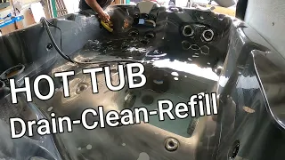 Hot Tub Purge, Clean, Drain and Refill: How to Clean your Hot Tub: Spa Drain and Refill: Spa Purge