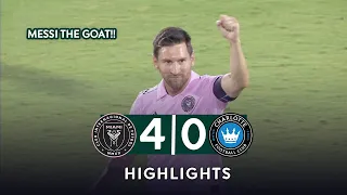 Inter Miami vs Charlotte 4-0 | All Goals & Highlights | Leagues Cup 11/08/2023