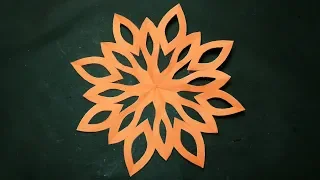 Paper Design Simple-How to make Easy paper cut Designs for decoration instruction step by step