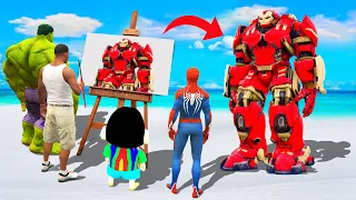 GTA 5 | GTA5 BUT WHATEVER HULKBUSTER SHINCHAN, FRANKLIN & HULK DRAWS COMES TO REAL LIFE