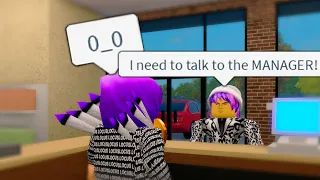 SHE Got REALLY MAD At Me! And Asked For The MANAGER!! (Roblox)