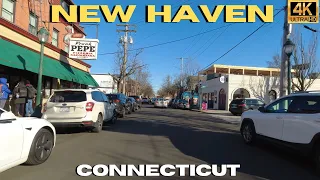 Driving New Haven Connecticut 4K