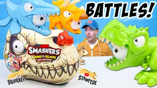 Smashers Dino Island T Rex Battles! Mosasaurus Eye Popper Review