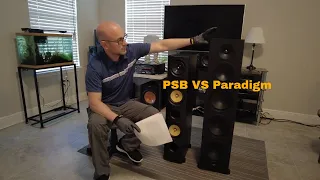 PSB Imagine X2T vs Paradigm Monitor SE 8000F Speaker Comparison Review | Home Theater and Music