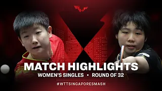 Sun Yingsha vs Kuai Man | WS | Singapore Smash 2022 (R32)