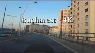 Bucharest Drive 4K - Driving in Bucharest in the morning, Bucharest Romania