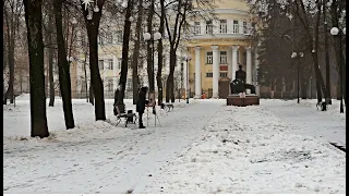 Прогулка по туманному городу, Воронеж 7 января 2021 г