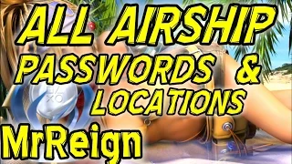 Final Fantasy X HD Remaster - Airship - All Passwords And Secret Locations