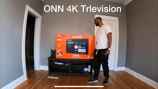 ONN 50in 4K TV unboxing