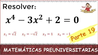 19. ESTO ES LO QUE DEBES SABER DE MATEMÁTICAS ANTES DE ENTRAR A LA UNIVERSIDAD. Parte 19