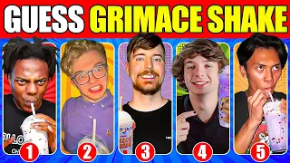 Can You Guess Grimace Shake? 🥤💜 | TikTok Meme, MrBeast, CG5, IShowSpeed, Karl