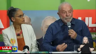 Marina Silva declara apoio a Lula nas eleições