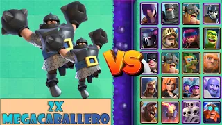Mega knight vs all clash royale cards | clash royale | royale smasher