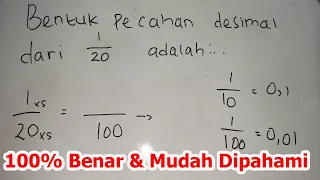 Bentuk Pecahan Desimal Dari 1/20 Adalah, Pecahan Desimal Dari 1 Per 20