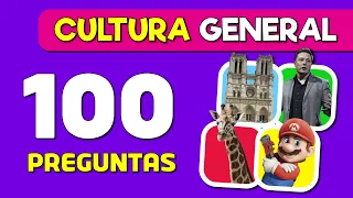 100 Preguntas de CULTURA GENERAL 🔍🧠 con opciones 😉✅